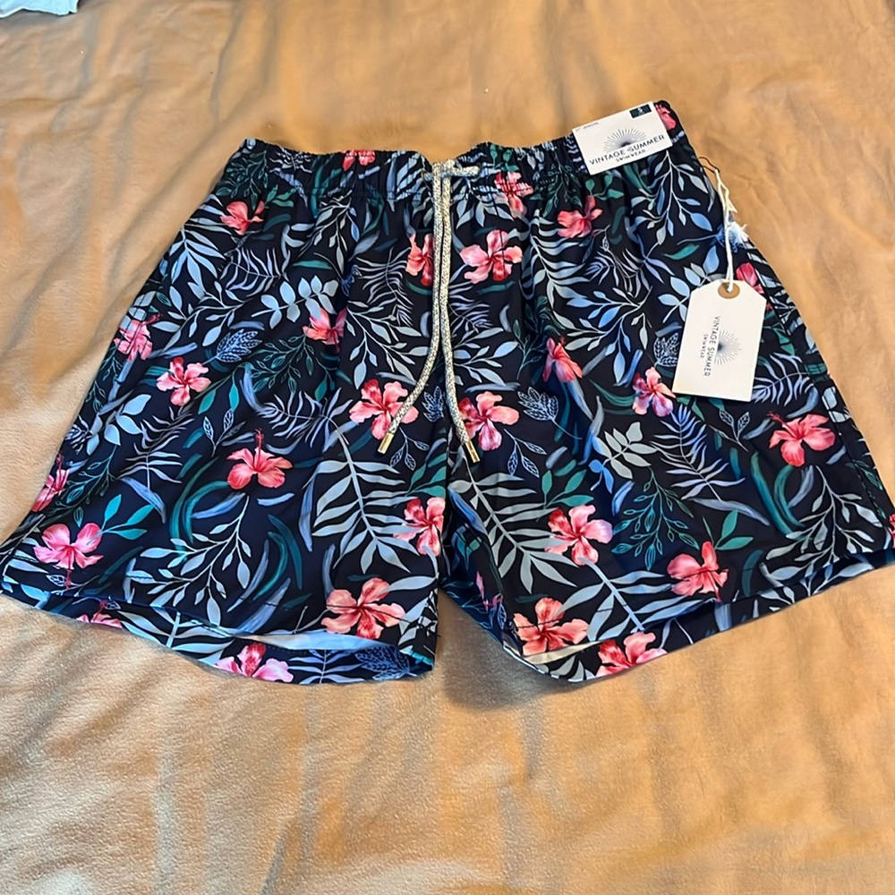 NWT Vintage Summer volley swim shorts